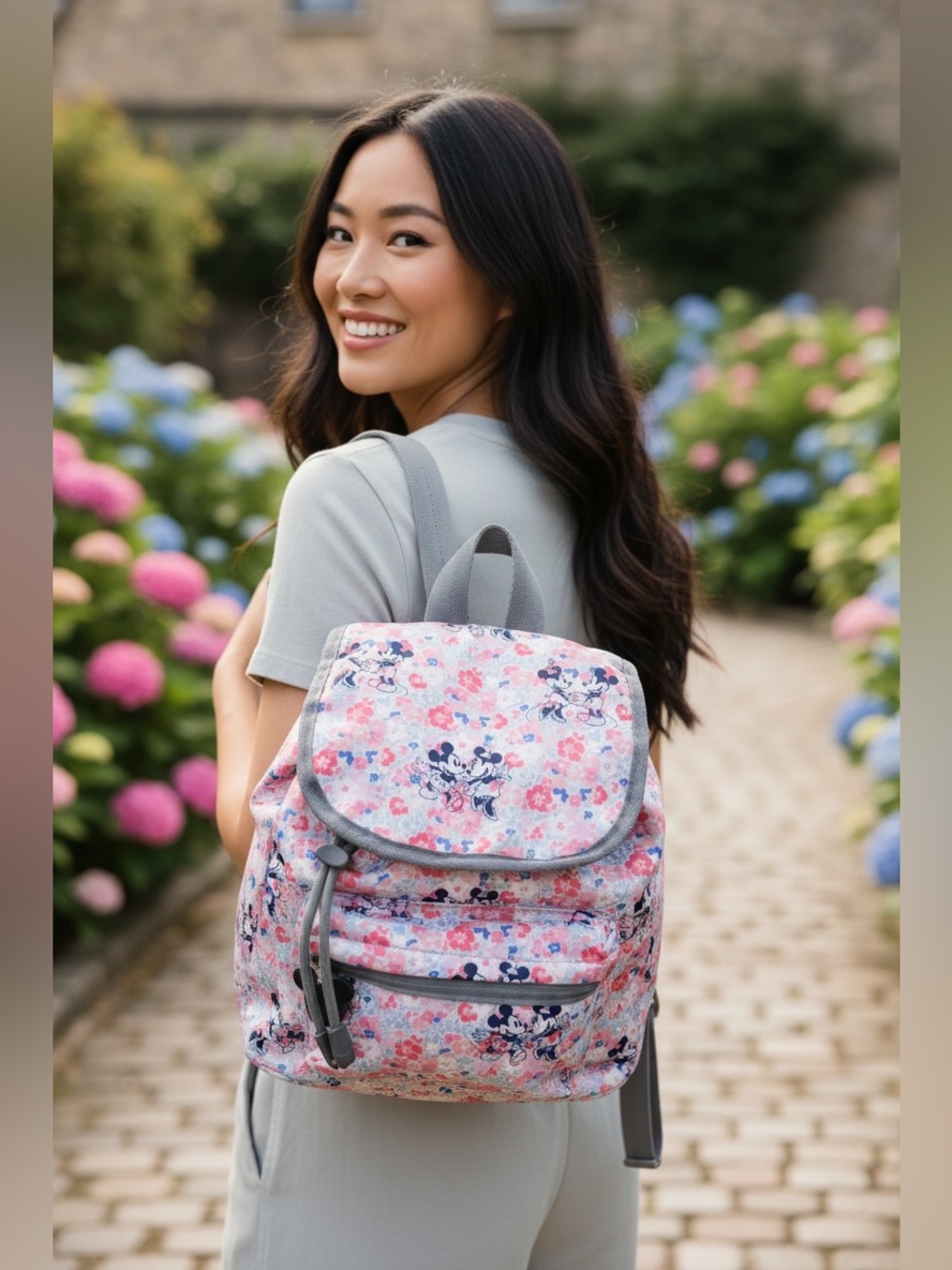 LeSportsac x Disney Spring Fling Mickey & Minnie Mini Backpack COLLECTIBLE Pink